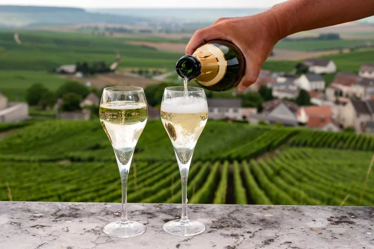 Champagne wine region